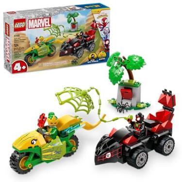 Imagem de LEGO Spidey Perseguição com Veículos de Dinossauro de Spin e Electro 11198
