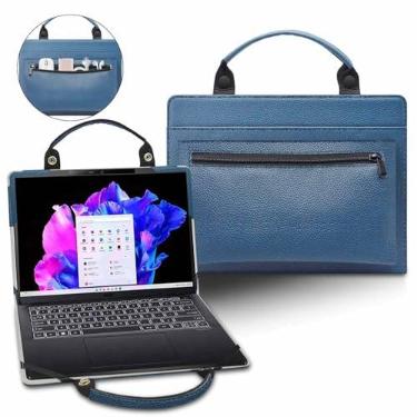 Imagem de Capa para laptop para ASUS ExpertBook B9 B9450 b9450fa-bm0502t com bolsa portátil com alça de bolsa, azul