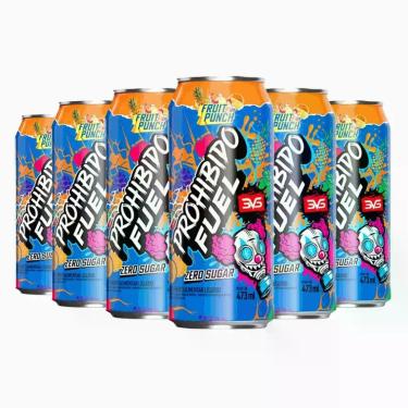 Imagem de Prohibido Fuel Pré-Treino Drink Pack (6 unid. de 473ml) - Sabor: Fruit