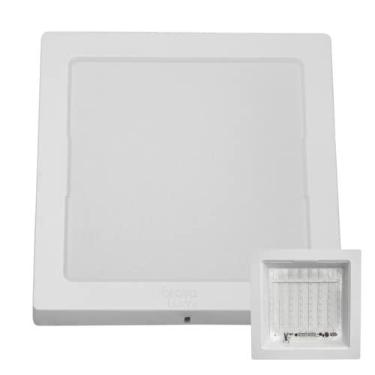 Imagem de Painel Com Placa de Led Taschibra 24W Lys Quadrado Sobrepor Bivolt 3000K Amarelo Quente