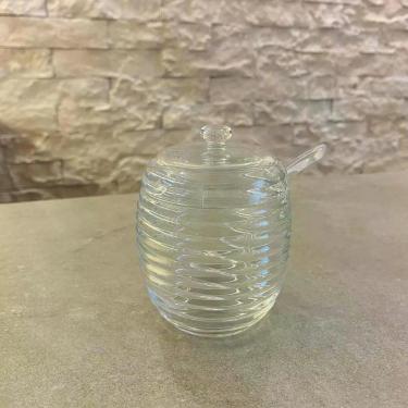 Imagem de Açucareiro de Cristal de Chumbo com Colher e Tampa Colmeia 210ml- Lyor