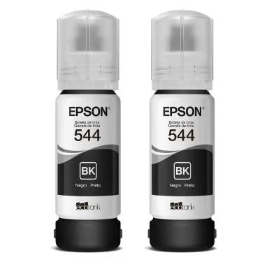 Imagem de Kit 2 Tintas Epson Original 544 T544 - 2 Preto L-3110 L-3150 L-3250