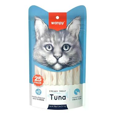 Imagem de Petisco Gatos Wanpy Truly Creamy Atum 25un