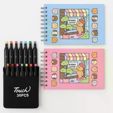 Imagem de Livro Bobbie Goods + Canetas Coloridas Ponta Dupla - Touch