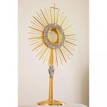 Imagem de Quebra-cabeça Religoso Ostensório do Rei Jesus de 120 Peças em MDF para Memória e Concentração Indicado para Idosos
