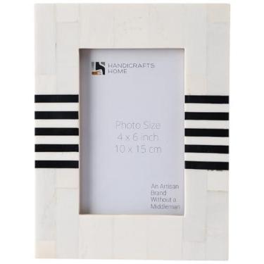 Imagem de Handicrafts Home Molduras para fotos 10 x 15 cm – decoração de parede e mesa estilo vintage, porta-retratos de casa de fazenda para diploma e decoração de parede, lado