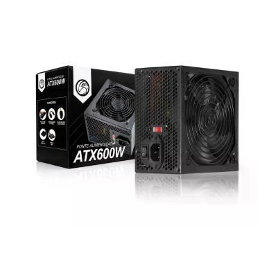 Imagem de Fonte atx 600w real brazil pc bpc-6350 24 pinos 115v/ 230v, 115V/ 230V