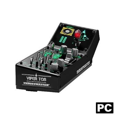Imagem de THRUSTMASTER Viper Panel: Backlit Control Panel, For Use with Viper TQS or Standalone, 43 Metal Action Buttons, Jettison, Trim, Landing Gear, Licensed by the U.S. Air Force (Compatible with PC)