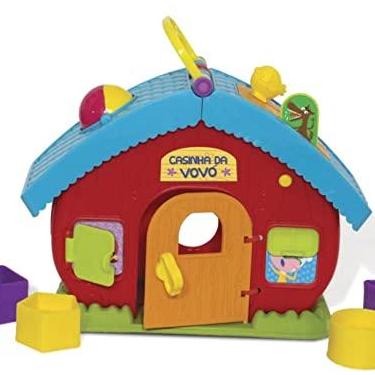 Imagem de Brinquedo Educativo Casinha da Vovo Encaixe Formas, Elka, Sortido, Tamanho