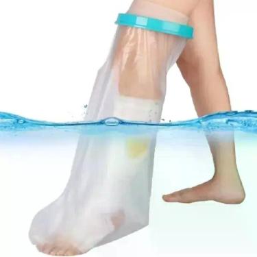 Imagem de Protetor Impermeavel de Perna para Gesso Curativos - Longevitech