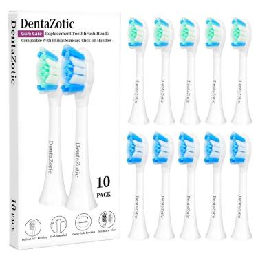 Imagem de Cabeças de Escova Dental DentaZotic Philips Sonicare Pacote com 10 Mac