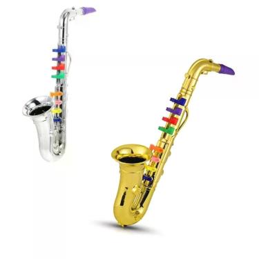 Imagem de Saxofone Infantil Instrumento Musical Mini Clarinete Trompete Brinquedo Criança Acustico Jazz Music Sax Estilo Profissio