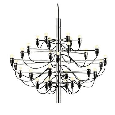 Imagem de Lustre Lustres Modernos Simples Luminárias Penduradas Compatível com Sala de Jantar Hotel Lustre Luzes (Cor: Dourado, Tamanho: 50 Cabeças)