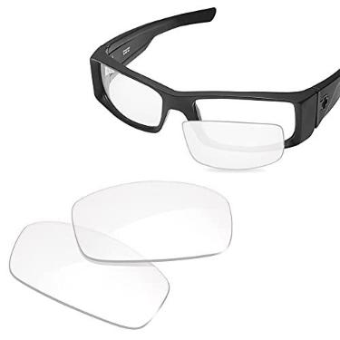 Imagem de Lentes de óculos de sol Glintbay 100% precisas de substituição para espiões ópticos Hielo, Crystal Clear Non-polarized, Small