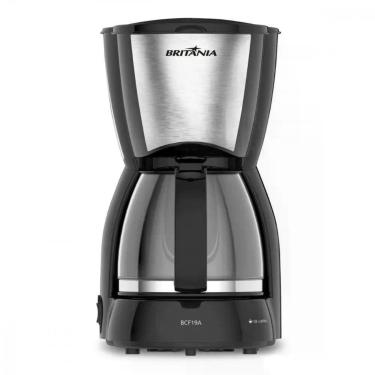 Imagem de Cafeteira Britânia 18 Cafezinhos Jarra De Vidro 550W BCF19A Preto/inox 220V