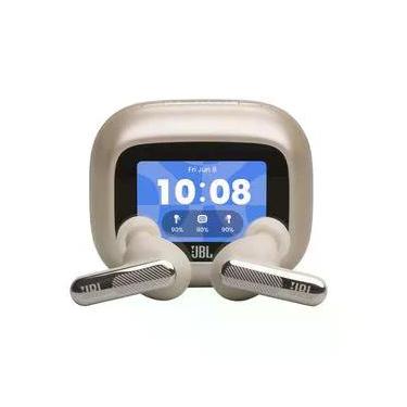 Imagem de Fone de Ouvido Intra-auricular JBL Live Beam 4 Creme com Proteção IP55, Smart Charging Case e Cancelamento de Ruído
