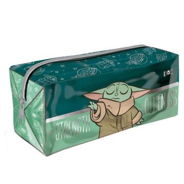 Imagem de Estojo Escolar Grande Estampado Baby Yoda - DAC, Verde