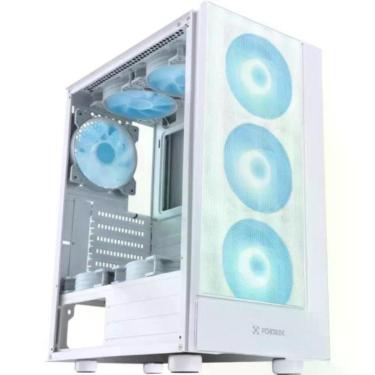 Imagem de Gabinete Gamer Fortrek Cruiser Mid Tower Rgb Branco