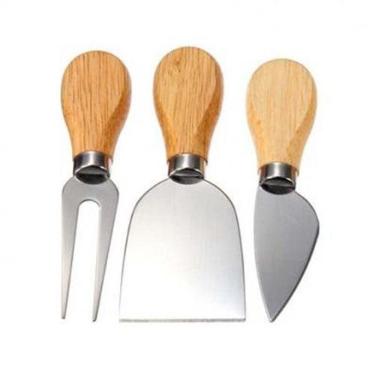 Imagem de Kit Facas e Acessórios para Cortar Queijo 3 peças - Monaliza