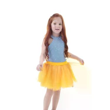 Imagem de Saia Princesa Tutu AMARELA com Brilho - QUIMERA KIDS,  1