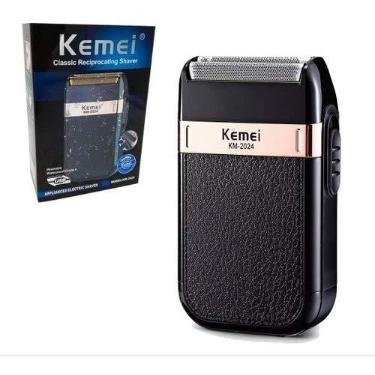 Imagem de Livefy Maquina Barbeador Kemei Shaver Km2024 Bivolt Preto Recarregável 2 Lâmina Unissex Adultos Moderno