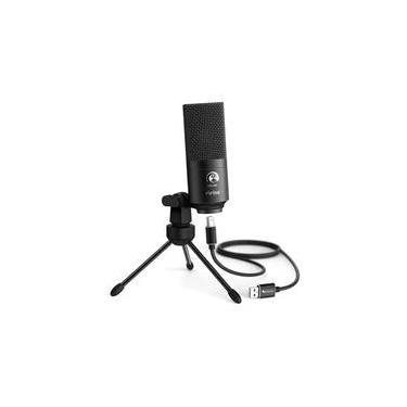 Imagem de Microfone Gamer Condensador Fifine K680, USB, Plug & Play, Podcast e PC, Preto - K680
