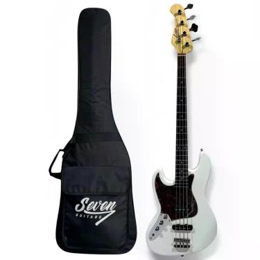 Imagem de Contrabaixo J.bass Seven Canhoto Sjb-47 LH - WH Branco C/Bag - Seven G