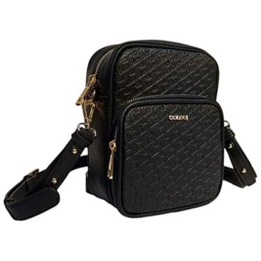 Imagem de Bolsa Colcci Tiracolo Câmera Bag Com Monograma (Preto)