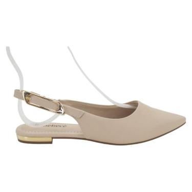Imagem de Sapatilha Feminina Bebecê Slingback T2019-107 - Aveia, Aveia, 38