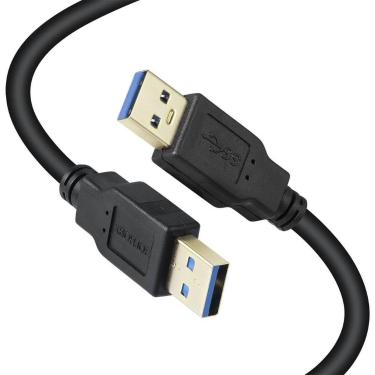 Imagem de Cabo USB 3.0 macho para macho XBOHJOE 20 pés tipo A para A preto