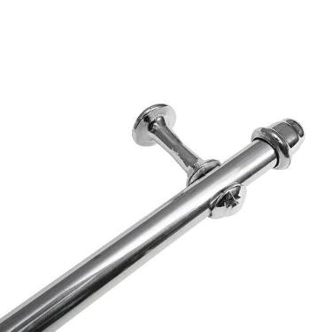 Imagem de Kit varão de cortina 1,20 metros 19mm Cromado Completo Instalação