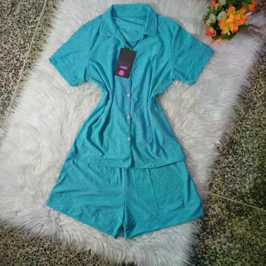 Imagem de Pijama feminino modelo americano com botões short - Malu pijamas (Loja