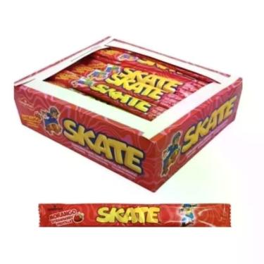 Imagem de Display Bala Skate Morango com 50 unidades de 12g.