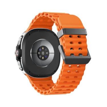 Imagem de Pulseiras esportivas Ocean compatíveis com Samsung Galaxy Watch 8 de 40 mm e 44 mm/8 Classic de 46 mm, sem lacunas, para Galaxy Watch 8 Classic/ 8 para homens e mulheres