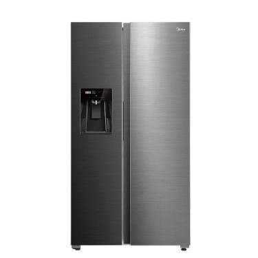 Imagem de Geladeira Side by Side Midea 570L Inox Dispenser Água e Gelo Inverter MDRS761MYD461 - 220V