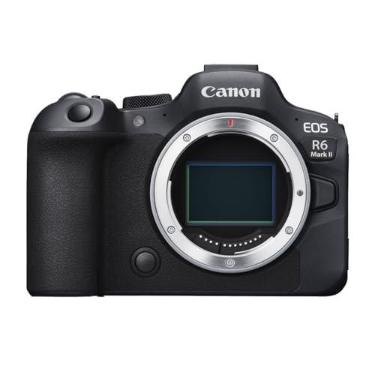 Imagem de Canon Câmera mirrorless EOS R6 Mark II (apenas corpo), câmera full-frame, sensor CMOS de 24,2 megapixels, recursos de foto e vídeo, preto