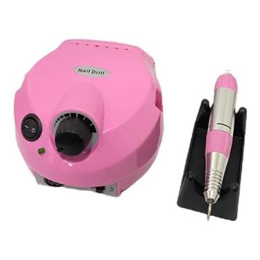 Imagem de Motor Lixadeira Unhas Nail Drill Pedal 30.000rpm Bivolt Telefone Branco