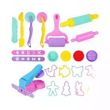 Imagem de Conjunto De Ferramentas De Massinha Colorida Para Crianças, Moldes De 