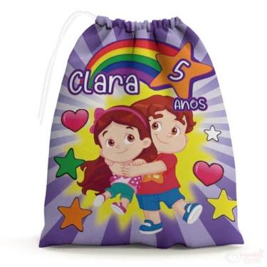 Imagem de Sacolinhas Surpresa Personalizada Tecido Maria Clara e JP (Sacolinhas 15x20, Unidades, 10)
