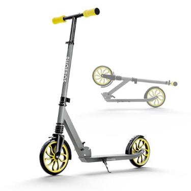 Imagem de PHOEROS Patinete para crianças de 6 a 12 anos, adolescentes e adultos, jovens. Scooter leve de alumínio para adolescentes e adultos, meninos e meninas, com rodas grandes de 20 cm, dobrável, 3 alturas