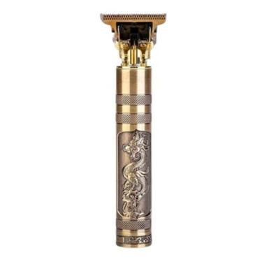 Imagem de Máquina Profissional Dragão Acabamento Sem Fio Cabelo Barba Pezinho MMARKESET Com Limitador de Lamina Ajustável Recarregável 4 Pentes Óleo Escovinha Kit Conjunto Aparador Acabamento