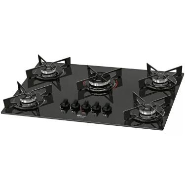 Imagem de Fogão Cooktop Fischer 5Q Fit Line Gás Mesa Vidro