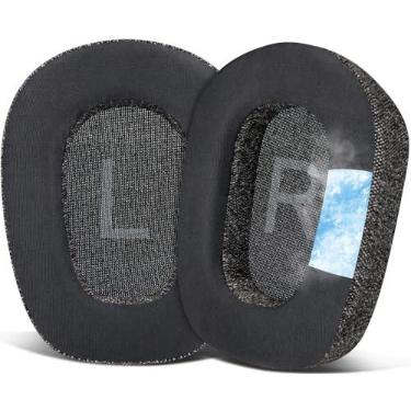 Imagem de SOULWIT Almofadas de Substituição com Gel Refrescante para Logitech Zone Vibe 100/125, G435 Lightspeed Fones de Ouvido Sem Fio, Almofadas de Orelha com Espuma de Isolamento de Ruído - Cinza
