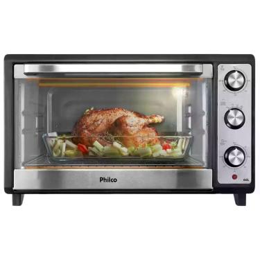 Imagem de Forno Elétrico de Bancada Philco Multifuncional Grill 66L com Lâmpada 