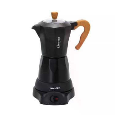 Imagem de Cafeteira Italiana Elétrica Mallory Essenza Alumínio 3 Xícaras Preto 220V