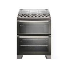 FogÃo 5 Bocas Electrolux FE5DC com Duplo Forno, Prata, 220V