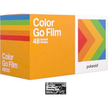 Imagem de Película Polaroid Go Color - 48 fotos - 3 pacotes duplos de filme a granel com tecido - apenas para câmera Polaroid GO
