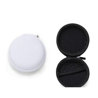 Imagem de Estojo Case P/Fones De Ouvido Cabos Emborrachado 7 X 7cm (PRETO)