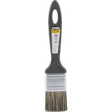 Imagem de Pincel 1.1/2 Cerdas Gris Cabo Plástico Para Tintas Latéx E - Vonder