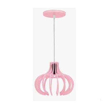 Imagem de Luminária Pendente Madeira Ana Maria (ROSA)